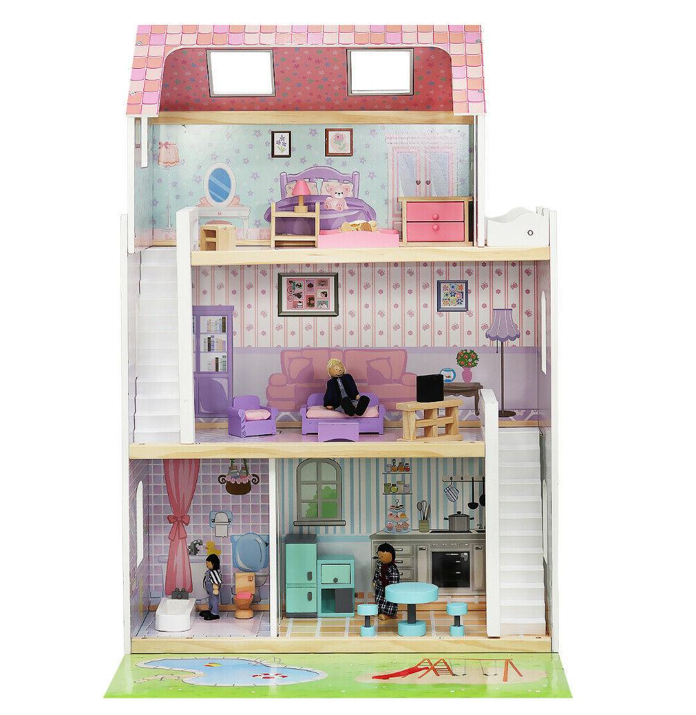 grand maison de poupee en bois accessoire