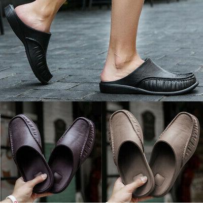 hommes sabots jardin orteil ferme mules pantoufles