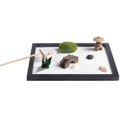 jardin mini zen avec rateau sable resine