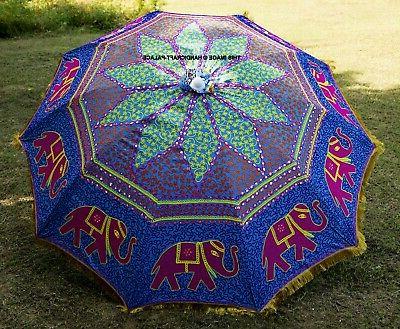 jardin parasol elephant brode indien exterieur parasol