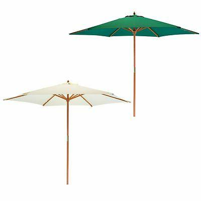jardin patio parasol bois cadre 2 7m