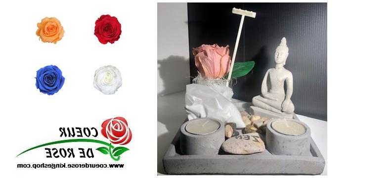 jardin zen et sa rose eternelle de