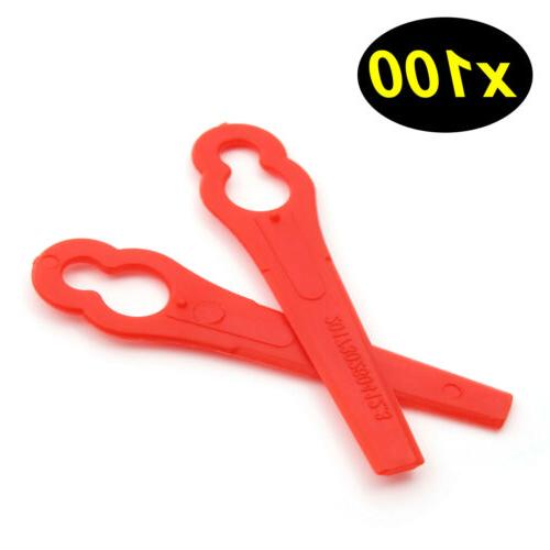 lot 100 lame plastique tondeuse pour jardin