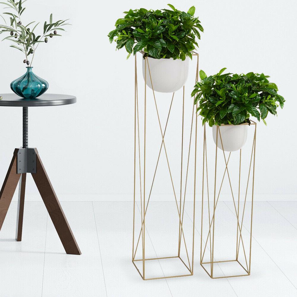 lot de 2 porte plantes en fer