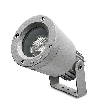 luminaire exterieur spot jardin hubble gris corps
