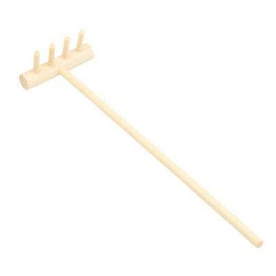 mini rateau en bois bambou miniature decor