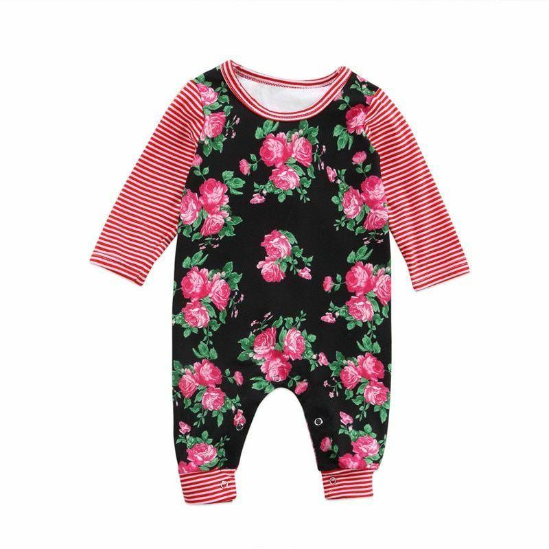 neuf fleur et denude bebe enfant barboteuse