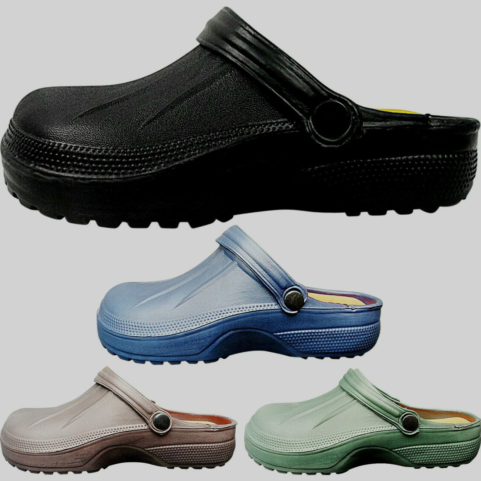 neuf hommes leger a enfiler sabots mules