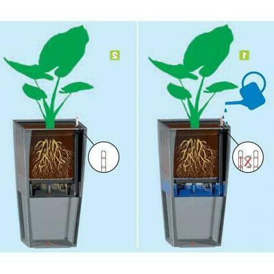 noir en exterieur plastique plante fleur pot