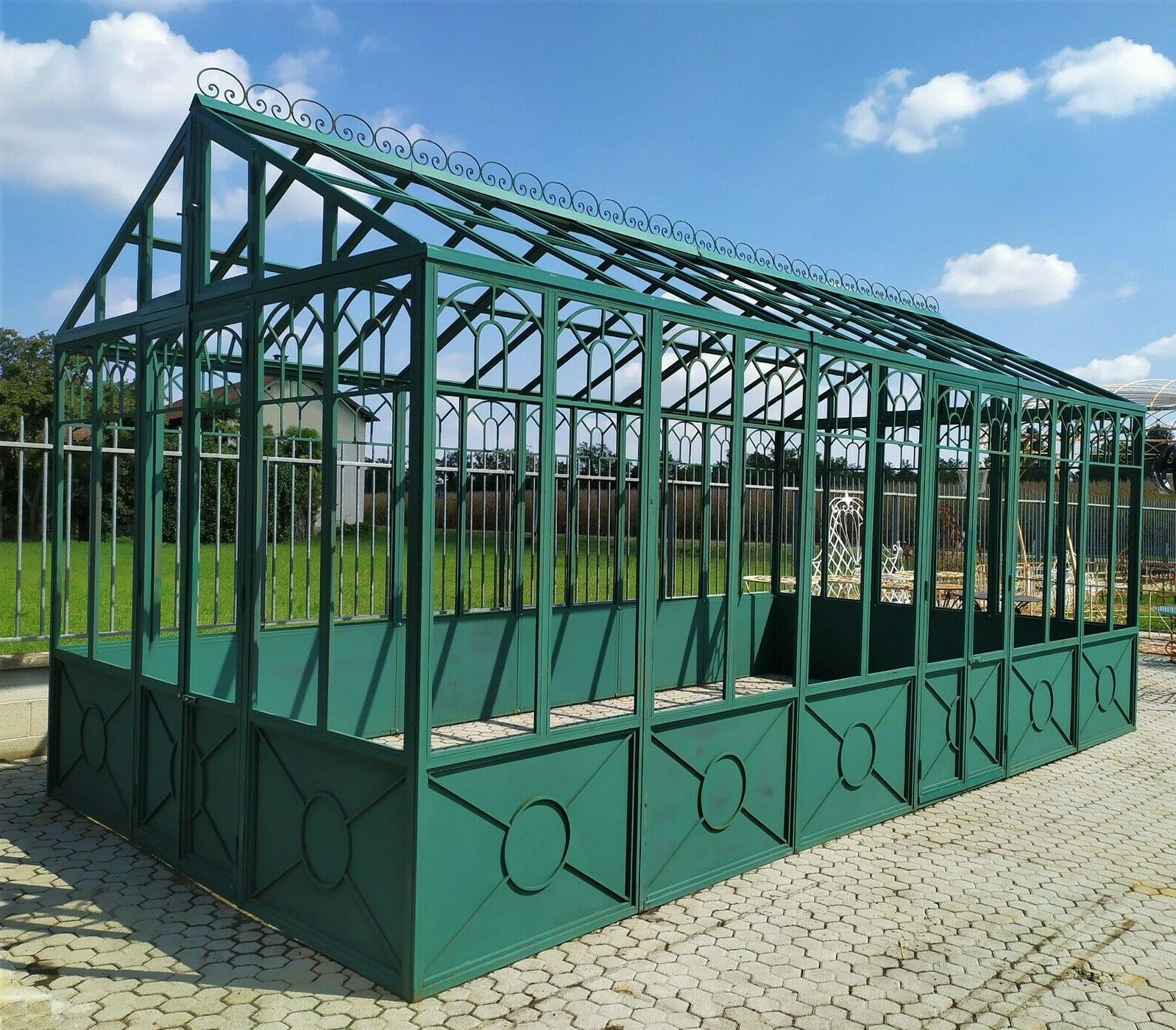 orangerie serre de jardin en fer avec