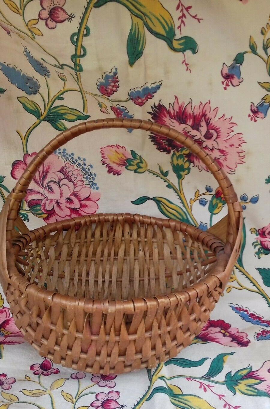 petit panier osier ovale decoration champetre pour