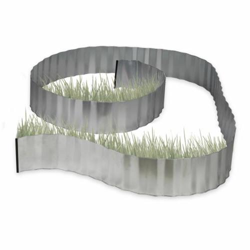 relaxdays bordure de jardin metal galvanise pour