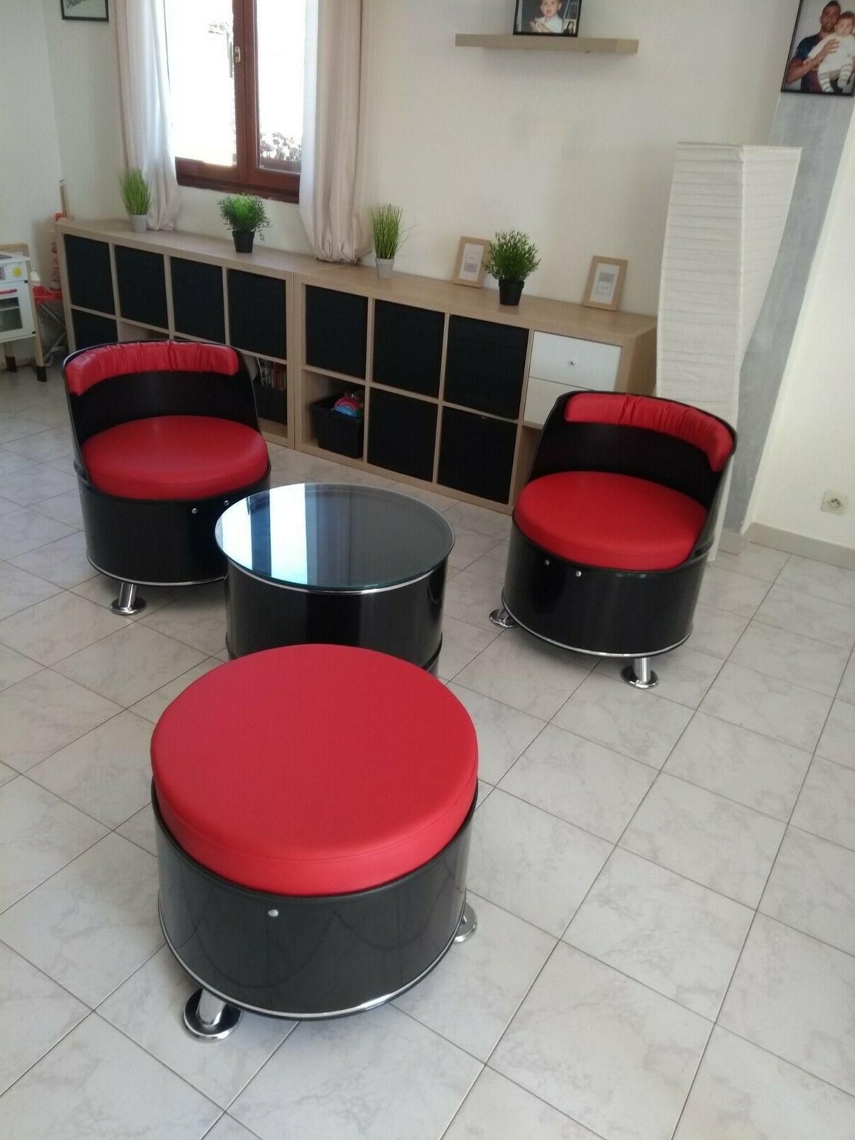 salon fauteuils recycle design jardin terrasse retro