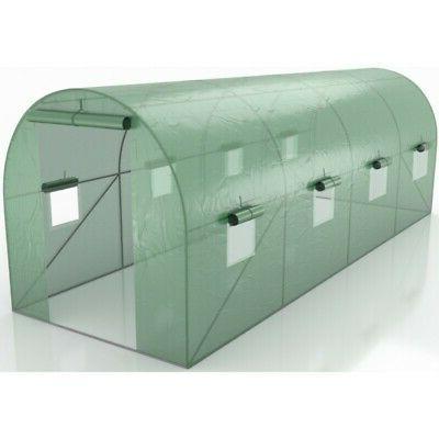 serre de jardin tunnel vert 12m2