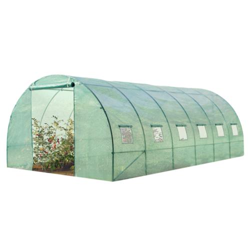 serre tunnel de jardin 18m2 verte gamme