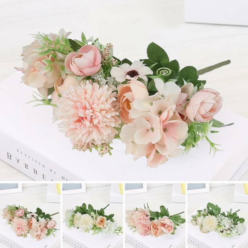 soie pivoine artificielle faux bouquet fleurs bouquet