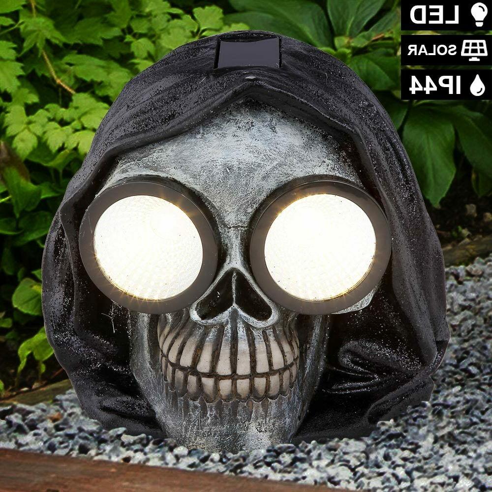 solaire led deco lampe tete de mort