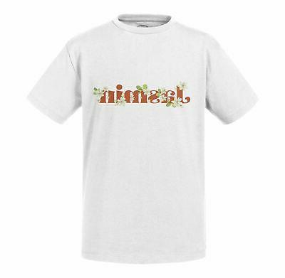 t shirt enfant jasmin fleurs minimaliste chic