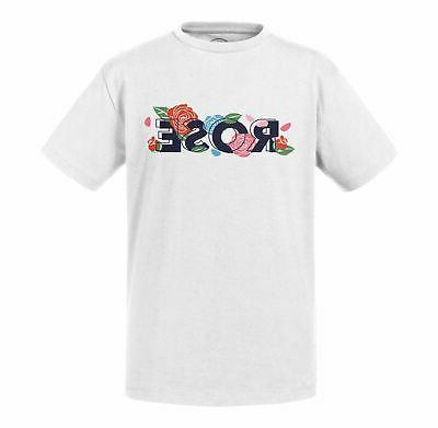 t shirt enfant rose fleurs minimaliste chic