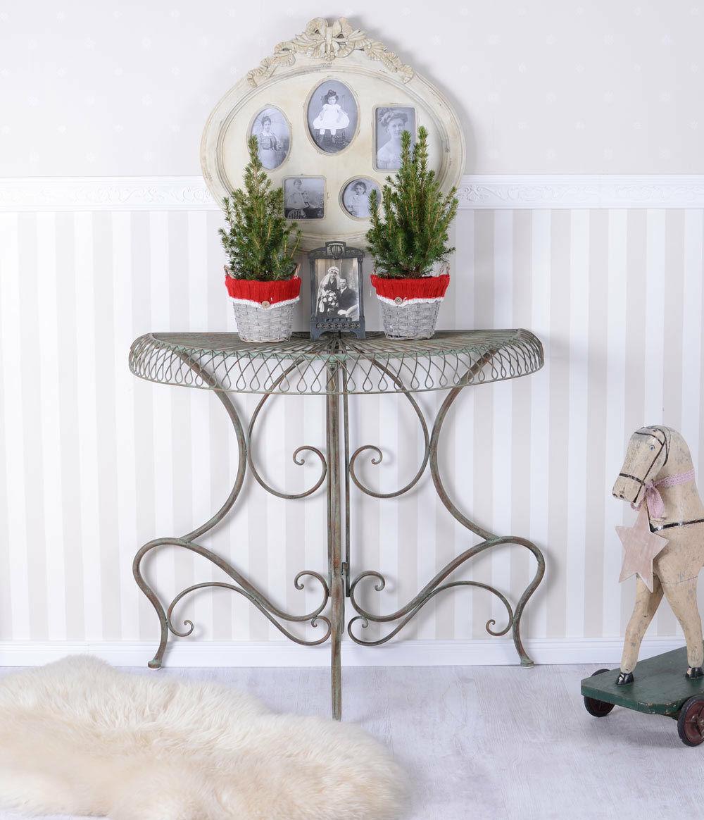 table de jardin rangement en fleurs console