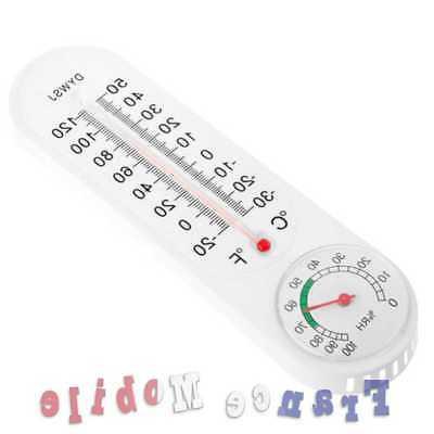 thermometre avec hygrometre en plastique interieur exterieur