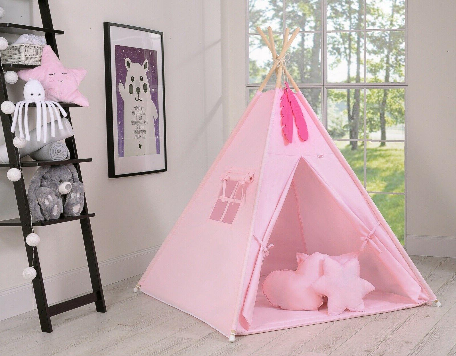 tipi tente bebe enfant matelas 3xcoussins plumes