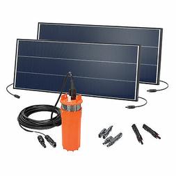 Solaire Pompe A Puits Profonds 30m T&ecirc;te de Distribution 150