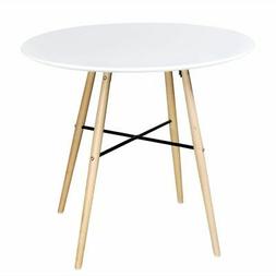 vidaXL Table de Salle &agrave; Manger Ronde MDF D&icirc;ner Repas Cuisi