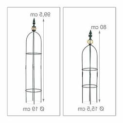 Colonne Rosier Arche Plante Grimpante Set 2 M&eacute;tal Rose Arce